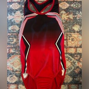 Red and Black GK leotard